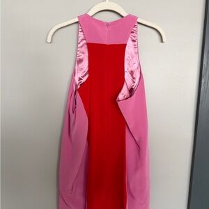 JAYGODFREY Pink and Red Backless Dress